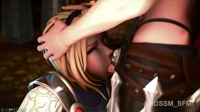 Katarina gets fucked by Luxanna with her sexy moans and groans