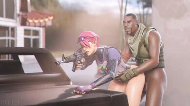 A hot babe takes a break from sucking dick during her sex match, and asks for a Biteful