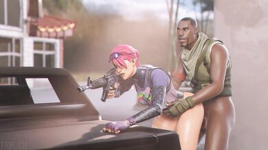 A hot babe takes a break from sucking dick during her sex match, and asks for a Biteful