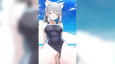 Rewritten: Swimming with the White Fox (Swimsuit) Sakamoto