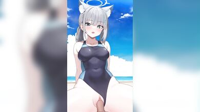 Rewritten: Swimming with the White Fox (Swimsuit) Sakamoto