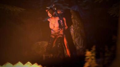 Lulu and Tidus in the woods (Secazz)