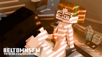 Minecraft Animated Rubbing of the Pussy - BeltomNSFW