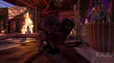 Written by your mind, read by my lips - The Naughty Witch F**ked By A Giant Porker