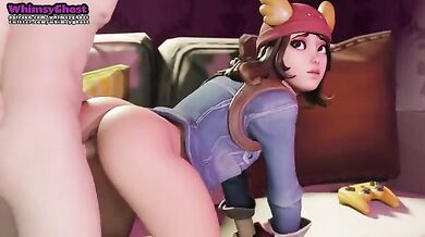 Busty Skye gets doggystyle fucked in the woods