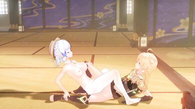 Hey, Ayaka! How about we have some fun with your golden apple?