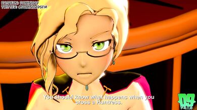 Sexy High-School Teacher Glynda Goodwitch is Pounded by Her Students in the Science Lab!