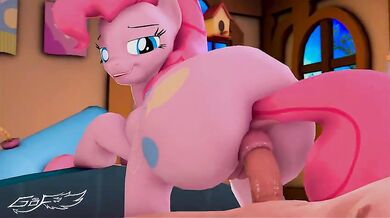 Riding with her ponytail