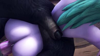 WoW Mage Tyrande Gets Raped By Sexual Beast [B] (noname55)