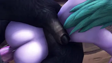WoW Mage Tyrande Gets Raped By Sexual Beast [B] (noname55)