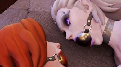 Bondage lesbian fun with Leona and Diana