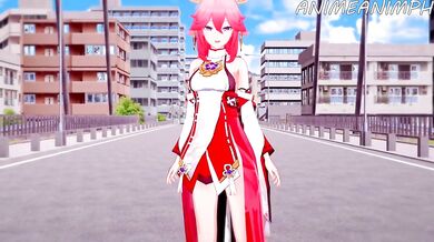 The Miko Priestess and the Raging Dragon: Genshin Impact!
