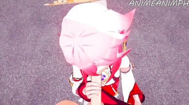 The Miko Priestess and the Raging Dragon: Genshin Impact!