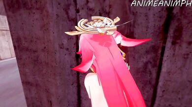 The Miko Priestess and the Raging Dragon: Genshin Impact!