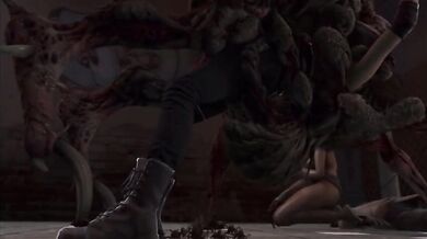 Rewritten as: Baby Spiders, Spilled From Your Pulsating Vagina, As A Giant Spider Fills Both Holes