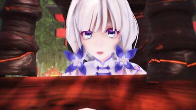 A young woman is ravished by a group of alien creatures in a desolate wasteland