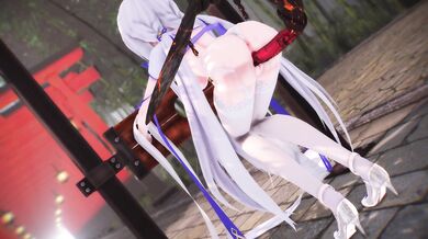 A young woman is ravished by a group of alien creatures in a desolate wasteland