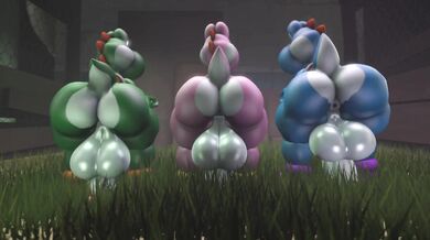 Hentai Futa Mario Blows Away Male Superstars with His Cumshot Compilation