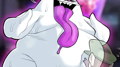 Sultry Queen of the Throne: Boobie Time with King Boo