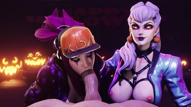 Sexy Halloween Bimbo in 3D, Ready to Fuck!