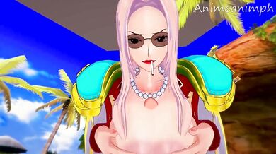 The Hot Wet Dream of Hina, the One Piece Captain!