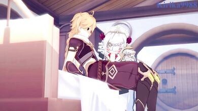 Noelles Slippery Aether Cum Shot with Genshin Impact!