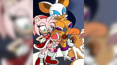 Two beautiful women, Rouge and Amy, explore their sexuality by masturbating in front of a vanilla-flavored ice cream cone