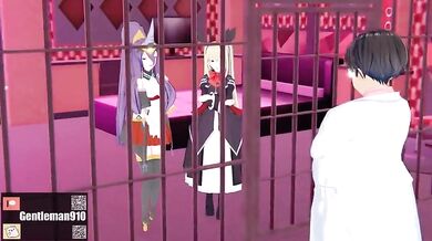 Rewriting Hentai Porn: Rachel Alucard and Izanami from BlazBlue Engage in a Passionate Encounter with the Goddess Hades