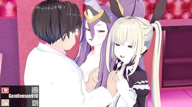 Rewriting Hentai Porn: Rachel Alucard and Izanami from BlazBlue Engage in a Passionate Encounter with the Goddess Hades