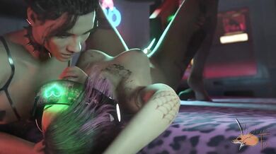 Panty-shortened Judy gets panned in an animated pansexual threesome!