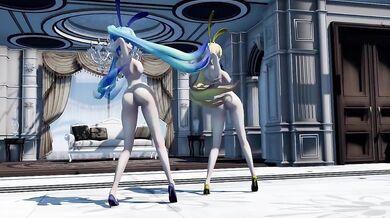 Sexy, Busty Miko Miku and Nuru Chocolate Cream Pie