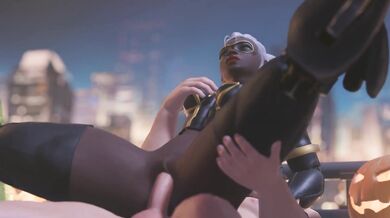 Sojourn receives her prize for best Halloween costume, Rouge Nine