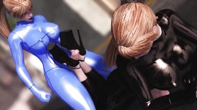 Samus Unleashes Her Powerful Beam Cannon on a Lonely Space Explorer!