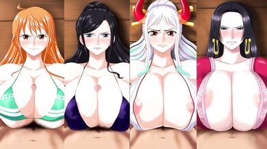 Massive-titted pirate girls indulging in a steamy three-way masturbation session