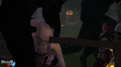 Halloween Hentai: Yennefer and Triss go on a naughty treat-hunting spree