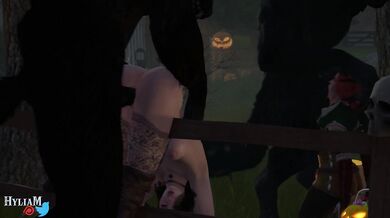 Halloween Hentai: Yennefer and Triss go on a naughty treat-hunting spree