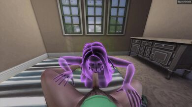 Sleeping with Paralyzed Orgasm in Sims 4, Dubbed
