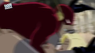 The Flash and Black Canary Battle, Struggle, F*ck