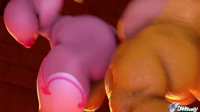 Sexy Princess Peach Gets Fucked by Strangers in a Hentai Paradise!