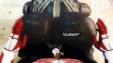 Mighty Marvel Men: Spidey, Deadpool and Venom Stuck in a Hentai Bondage Trap