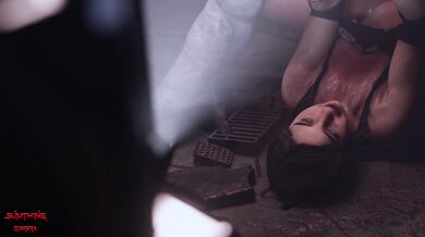 Pounding the Regenerating Mat Press with Claire and her Something Extra 69