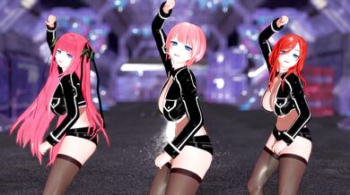 Ichika Nakano Miku Nakano Yotsuba Nakano Satsuki Nakano - Party Tonight [The Quintessential Quintuplets] 4k