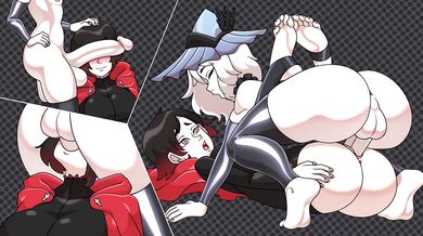 Two horny lesbians in training for their first time!