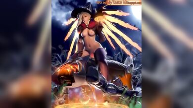 Mysterious Sorceress Casts Forbidden Spells on her Helpless Captive during a Night of Lustful Pleasure