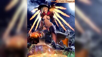 Mysterious Sorceress Casts Forbidden Spells on her Helpless Captive during a Night of Lustful Pleasure