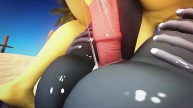 Hentai Beach Fun: A day at the shore turns into a steamy sex party!