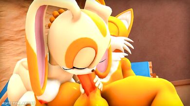 The Sensual Satisfaction of Cream Blowjobs with Tail-like Features