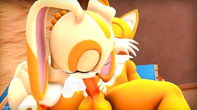 The Sensual Satisfaction of Cream Blowjobs with Tail-like Features