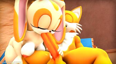 The Sensual Satisfaction of Cream Blowjobs with Tail-like Features