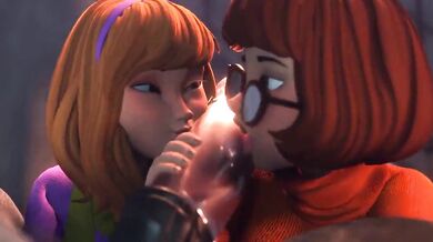 Juicy Cum Drips: Velma and Daphnes Sexual Adventure with Strange Men